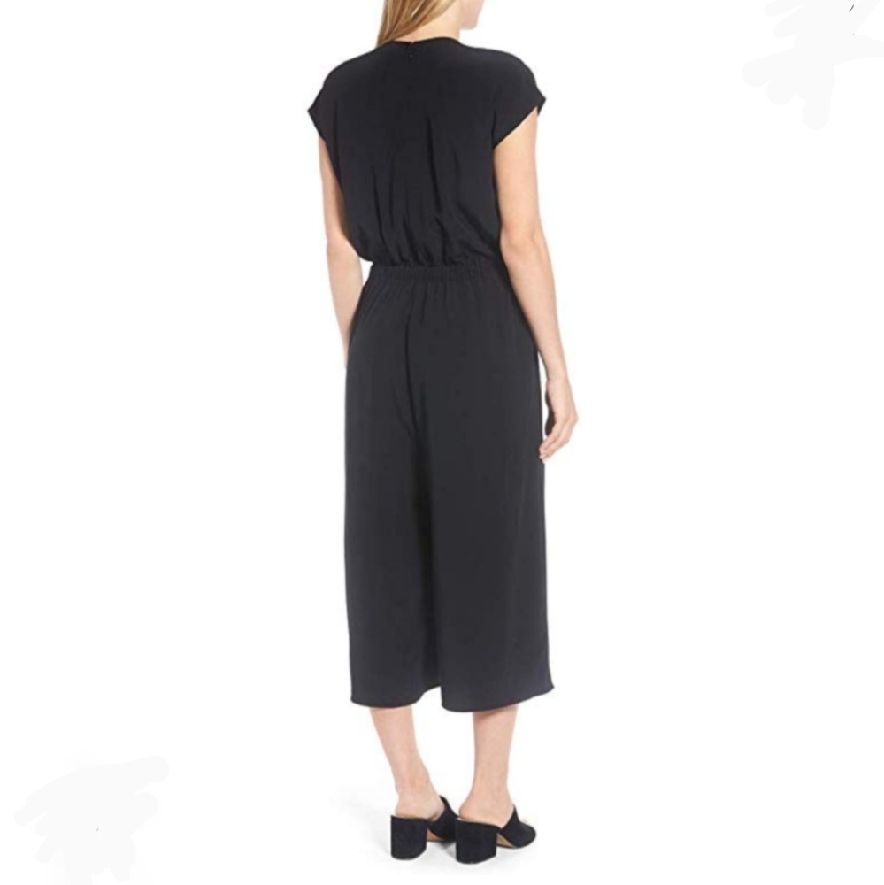 Eileen Fisher wide leg crop jumpsuit S/P - Picture 5 of 5